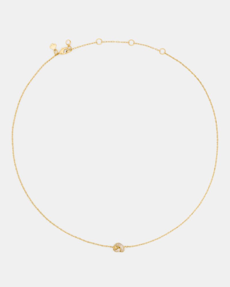 Kate Spade Sailor's Knot Pave Mini Pendant