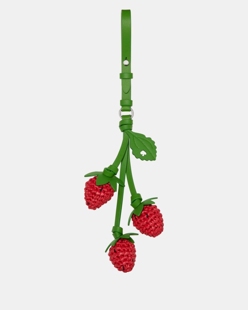 Charmed Strawberry Crochet Bag Charm