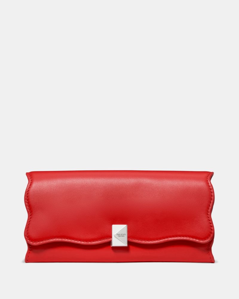 Kate Spade Deco Wavy Large Flap Wallet