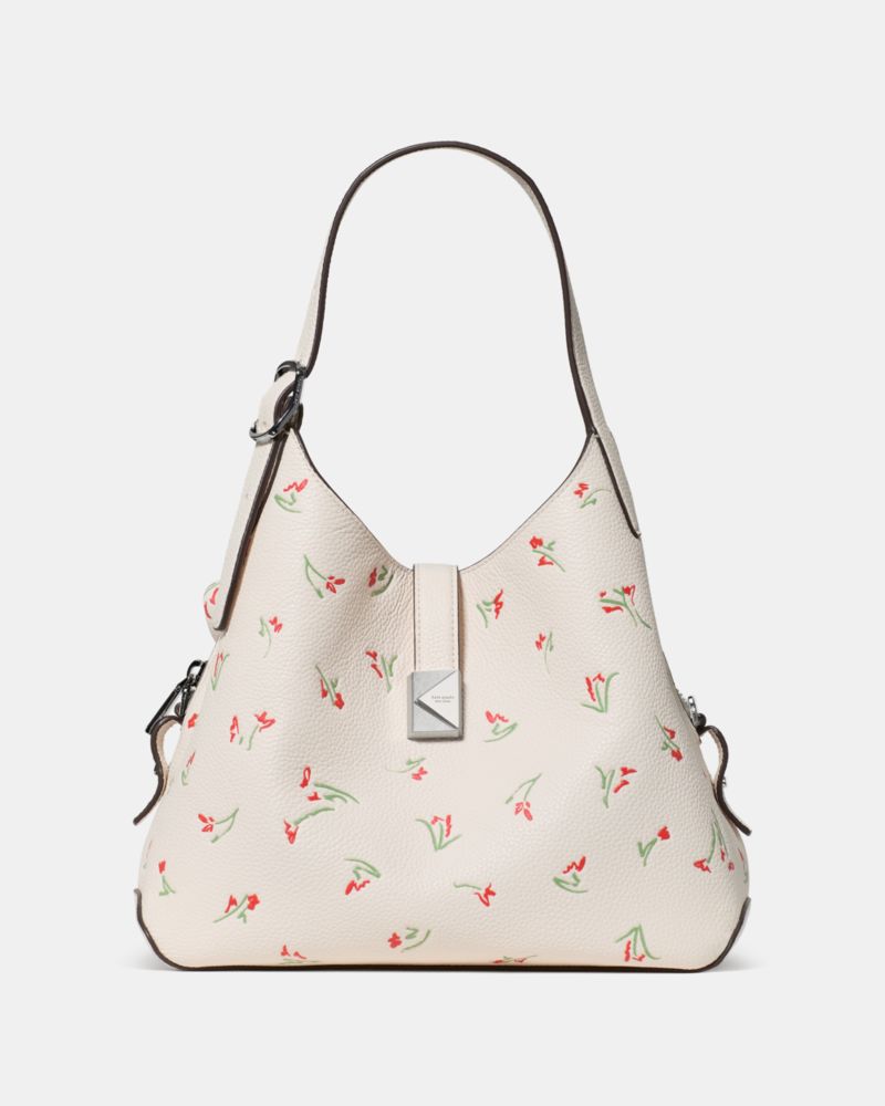 Kate Spade Deco Vibrant Buds Crossbody Tote Bag