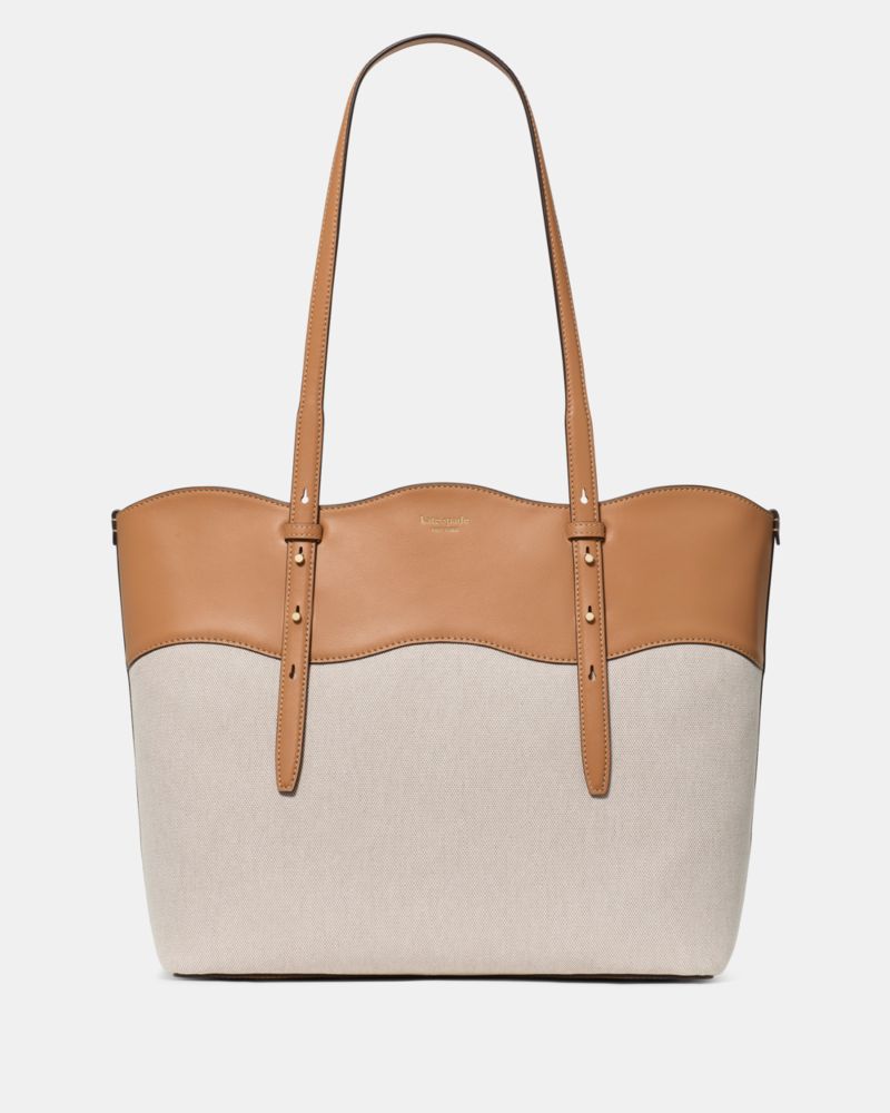 Kate Spade Do It All Wavy Canvas Tote Bag