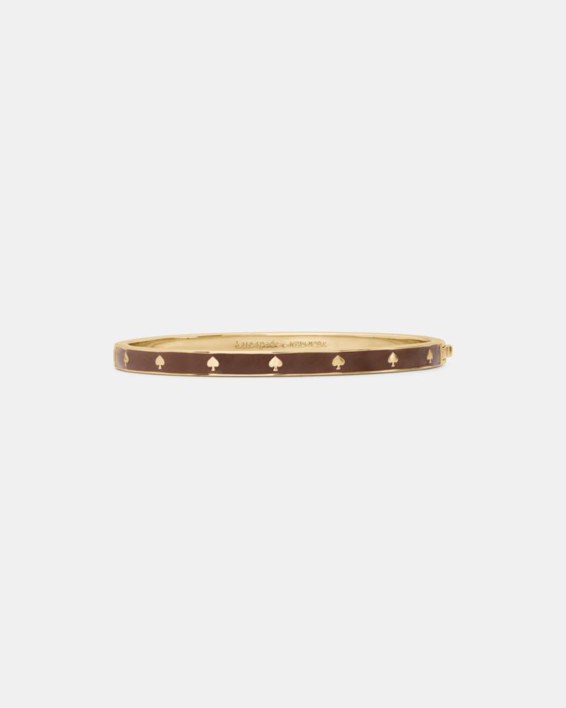 Spot The Spade Enamel Hinged Bangle