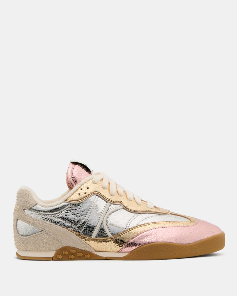 Kate Spade Ks Drift Sneaker In Silver/dusk Rose/light Gold