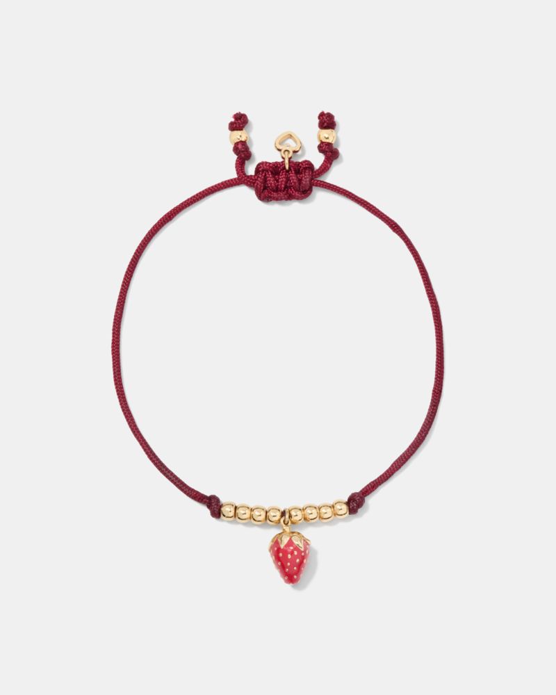 Kate Spade Summer Daze Strawberry Cord Bracelet