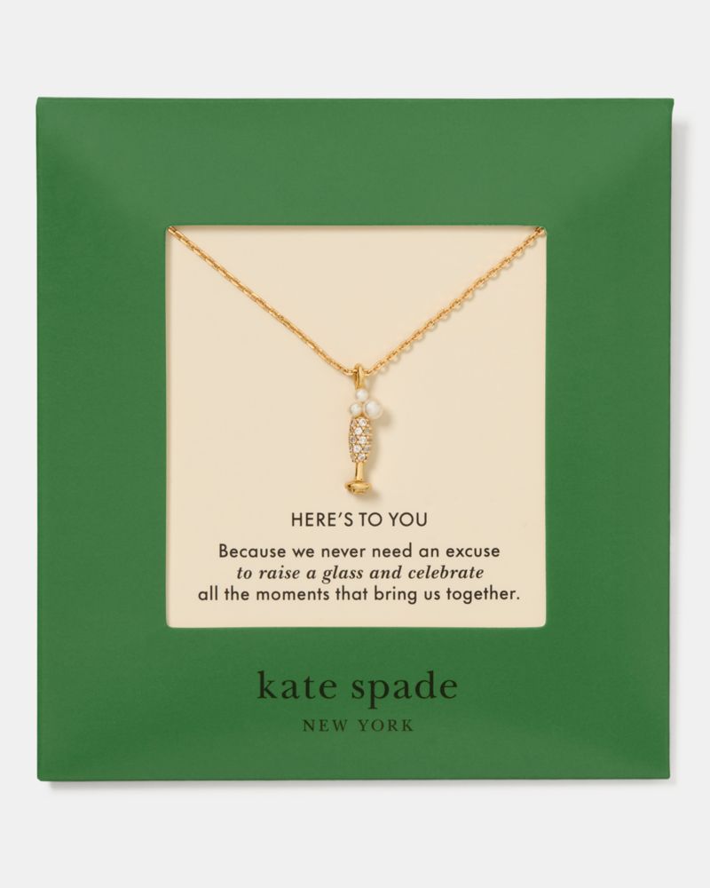 Kate Spade Gifting Here's To You Pendant