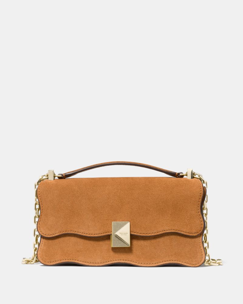 Kate Spade Deco Wavy Suede Mini Crossbody Bag