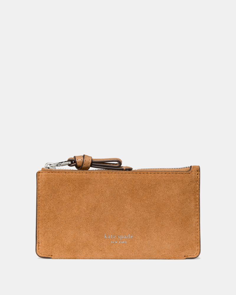 Kate Spade Loop Suede Zip Card Case