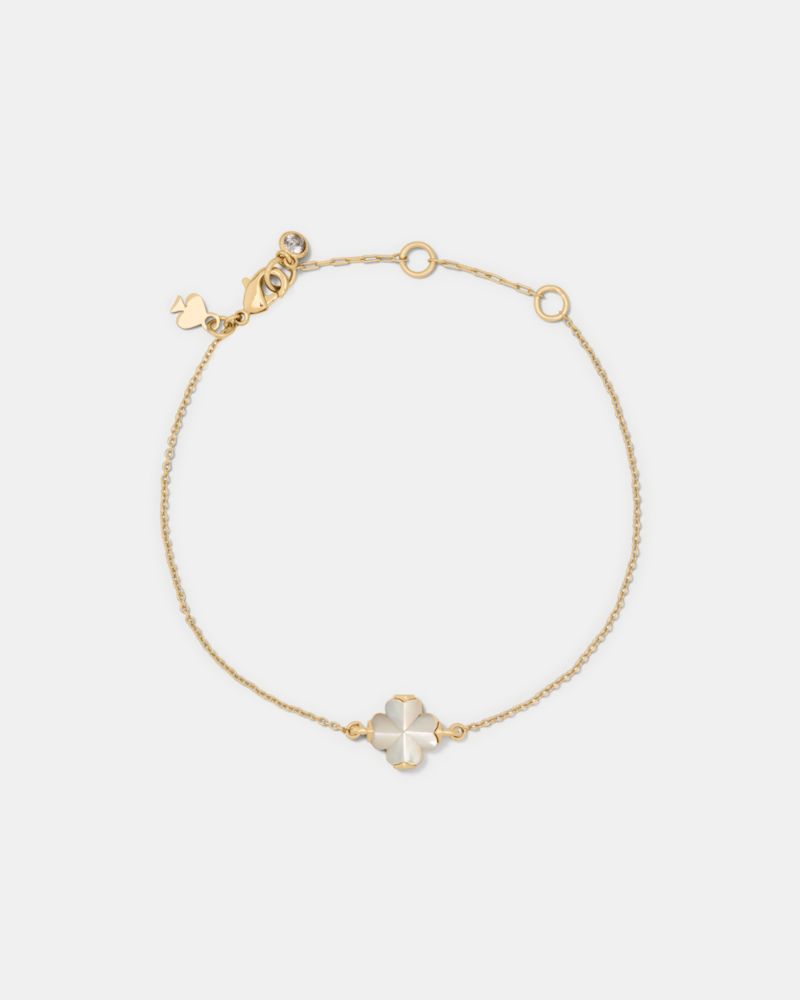 Spade Flower Solitaire Bracelet