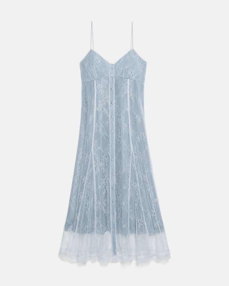 Kate Spade Lurex Lace Sleeveless Midi Dress