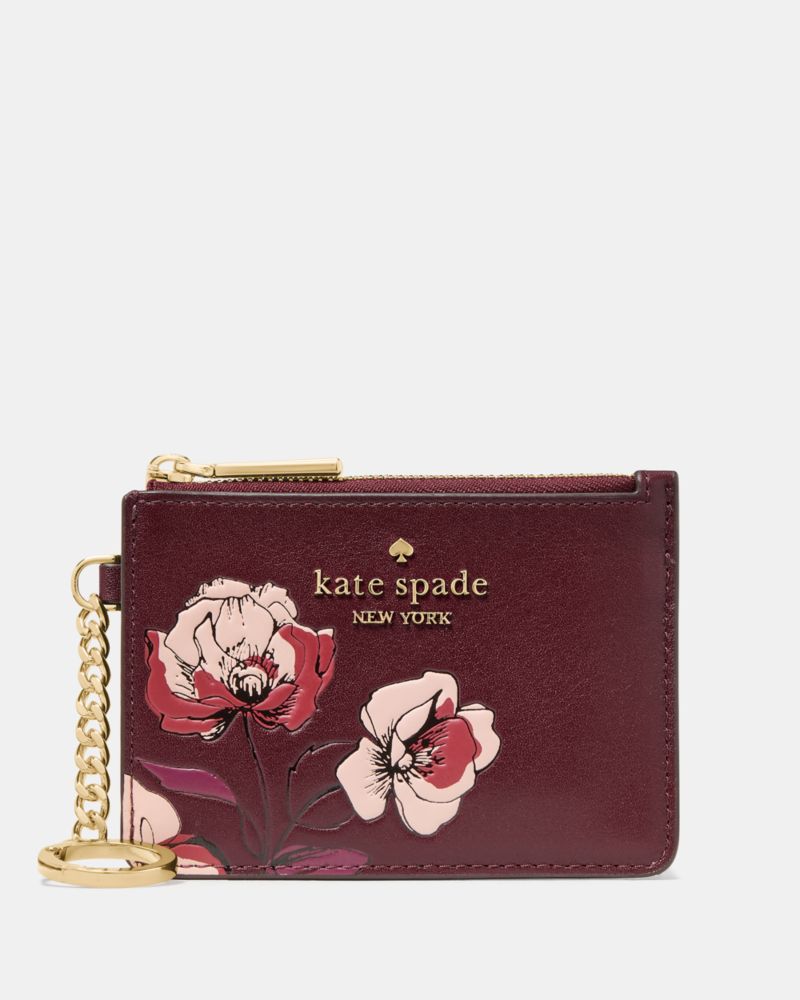 Floral Key Ring Card Holder