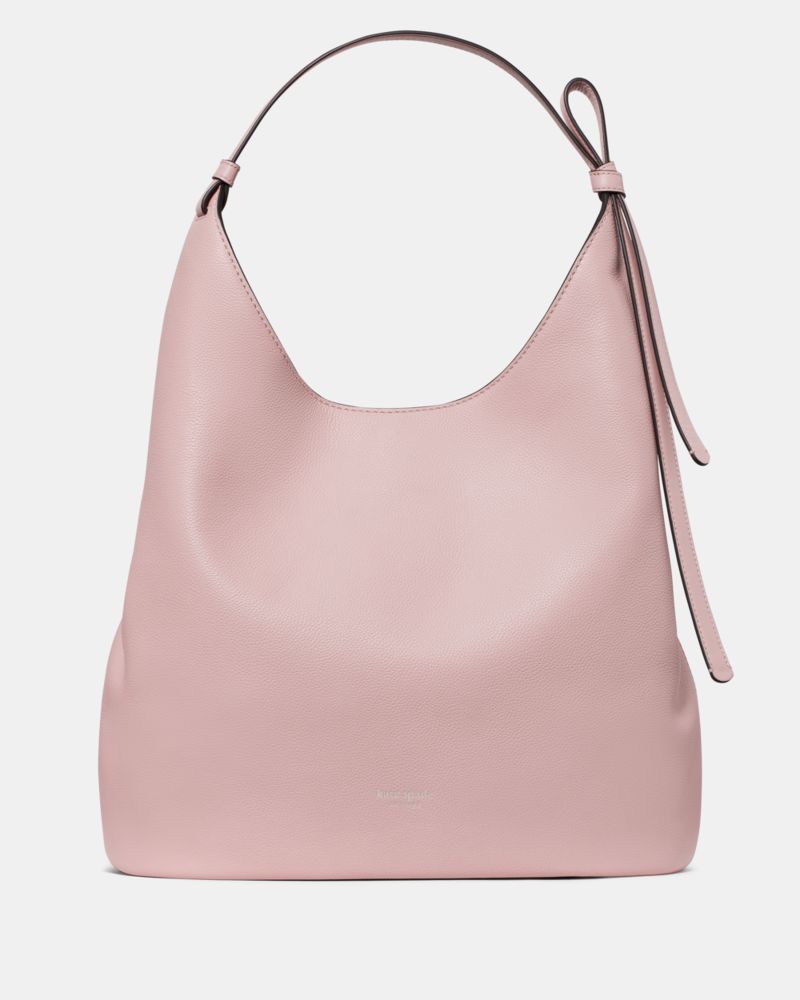 kate spade new york Loop Extra-Large Leather Satchel Handbag - Smokey Petal