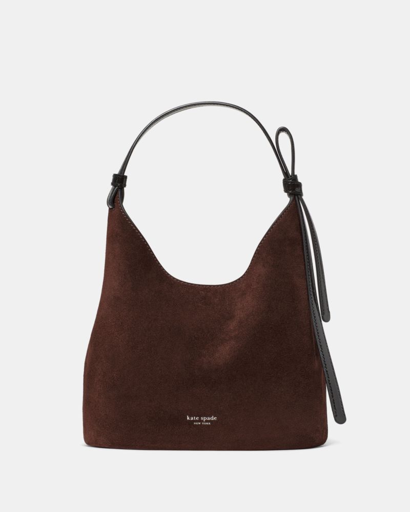 Kate Spade Loop Suede And Shiny Leather Carryall Bag
