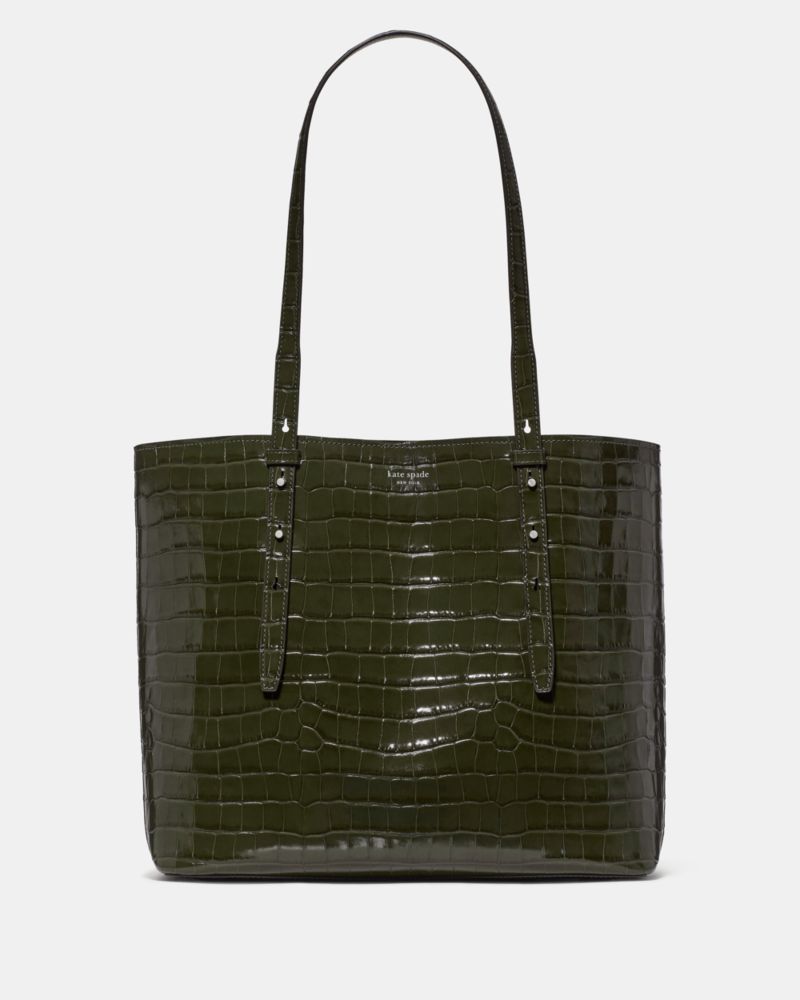 Kate Spade Do It All Croc Embossed Large Tote Bag