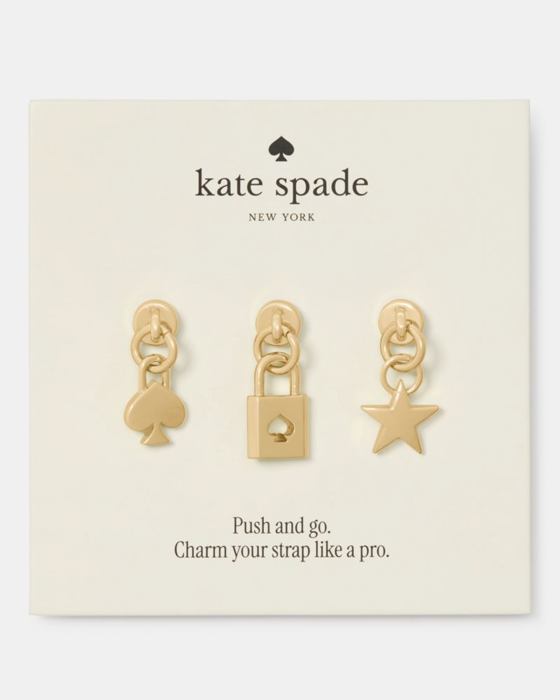 Kate Spade Charmed Set Of 3 Collar Stud Bag Charms