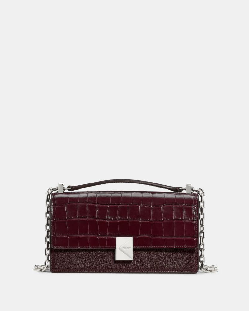 Kate Spade Deco Croc Embossed Mini Crossbody Bag