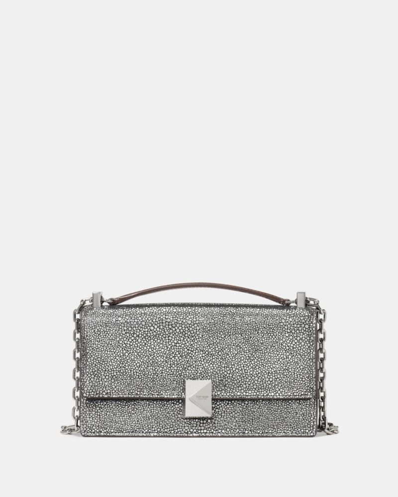 Kate Spade Deco Metallic Dot Suede Mini Crossbody Bag