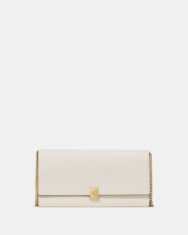 Kate Spade Deco Wallet On Chain In Beige