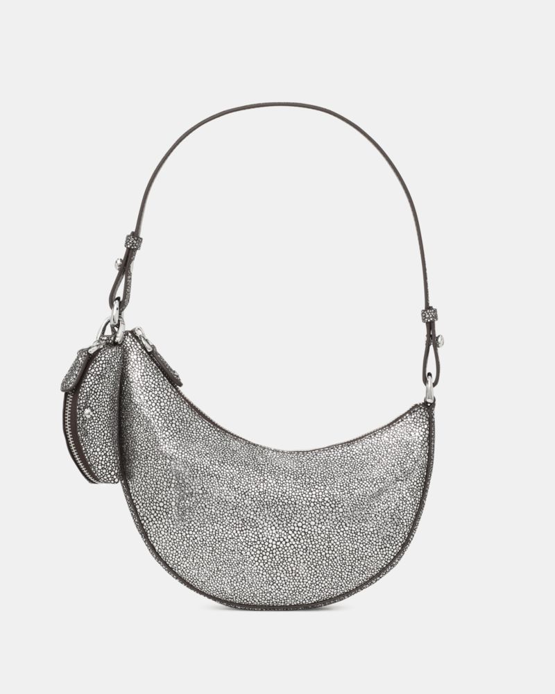 Duo Metallic Dot Suede Mini Shoulder Bag