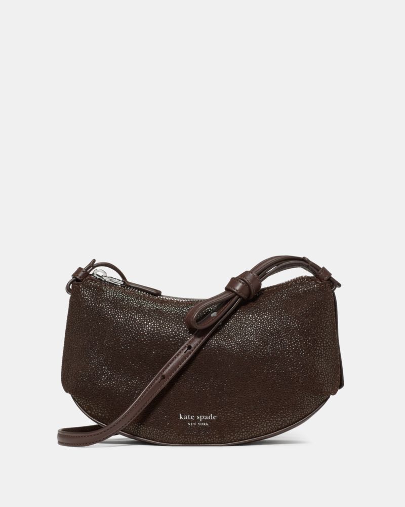 Kate Spade Loop Dot Suede Crossbody Bag