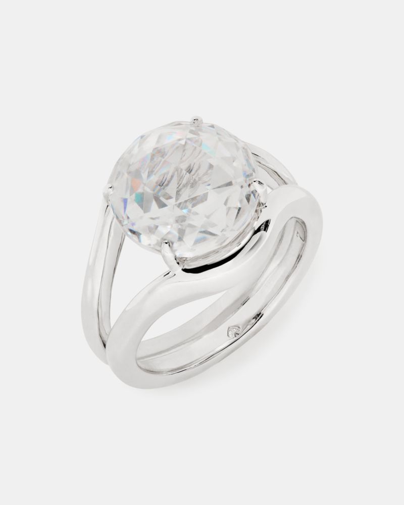 Kate Spade Opulence Rose Cut Signet Ring