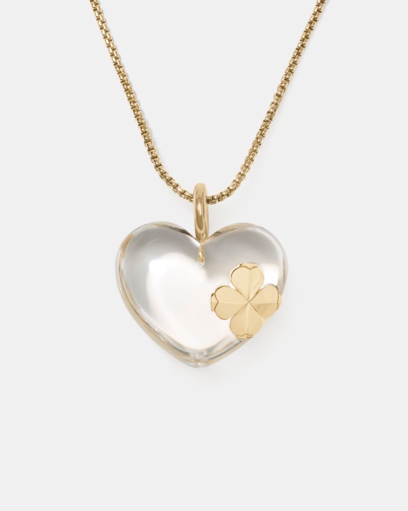 Kate Spade Flower Lucite Statement Pendant