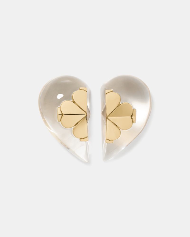 Kate Spade Flower Lucite Statement Studs