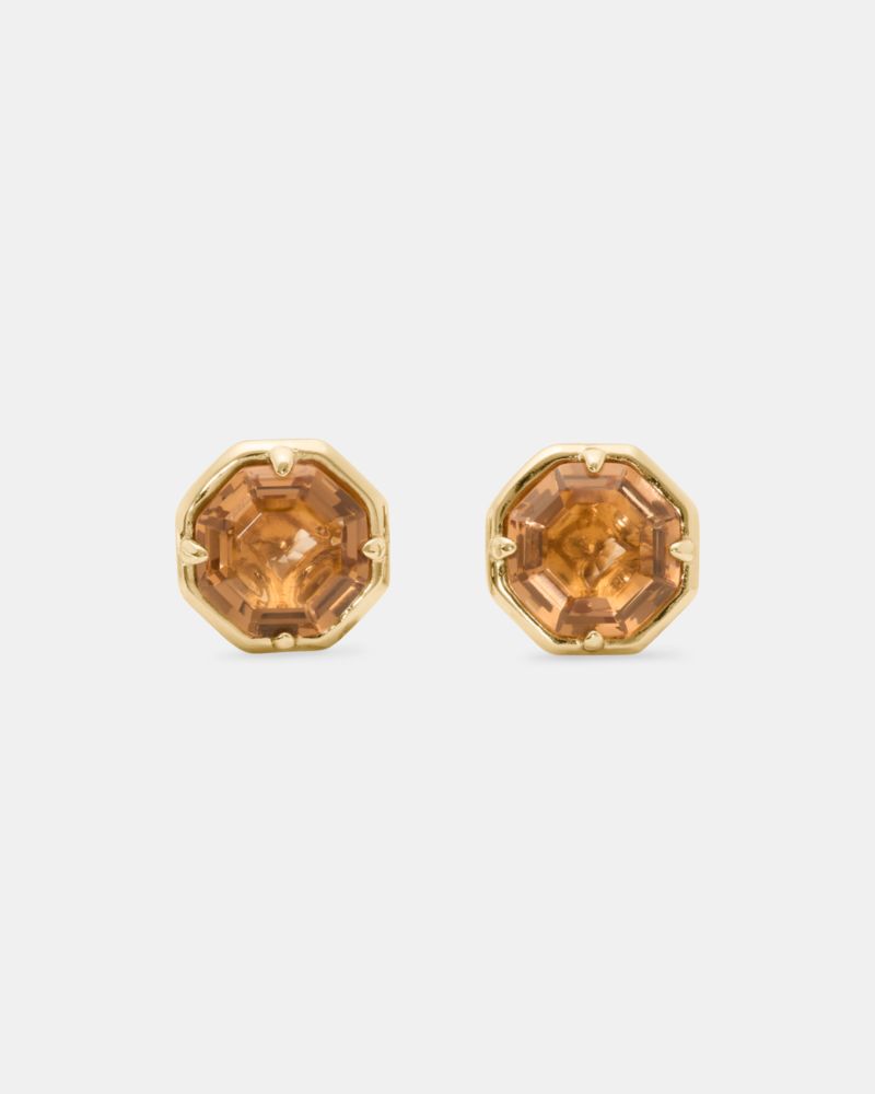 Kate Spade Opulence Octagon Stone Studs