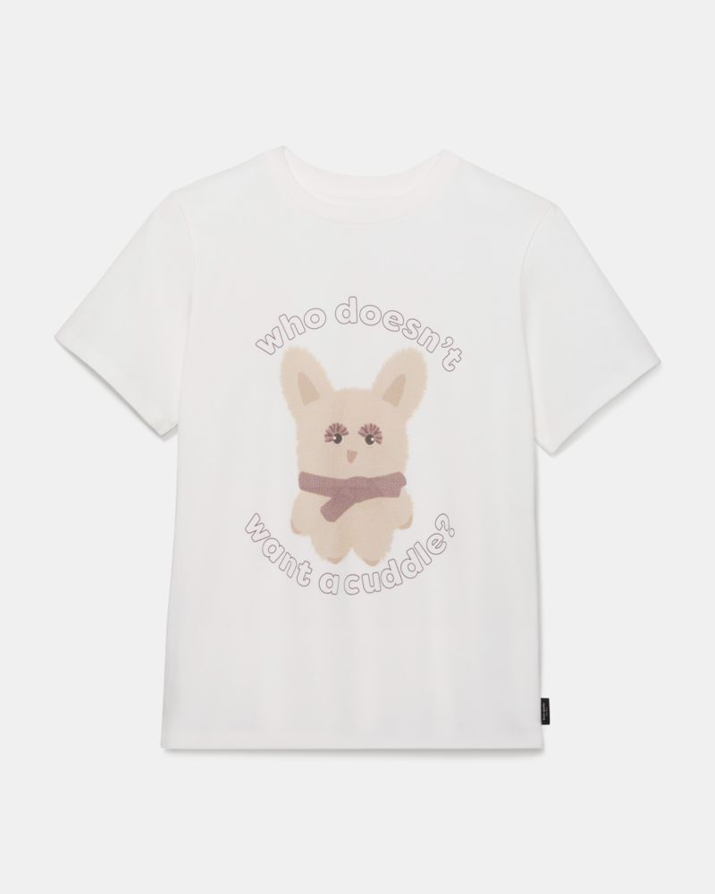 Kate Spade Cuddle Monster Tee In White
