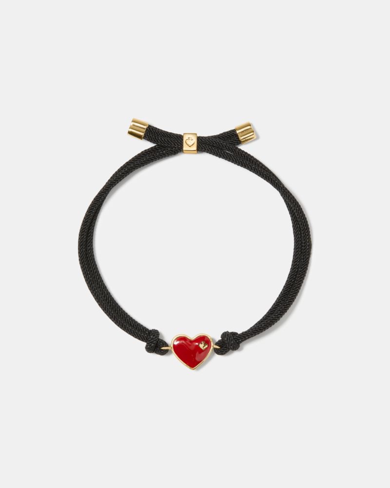 Kate Spade Bits And Baubles Heart Cord Bracelet