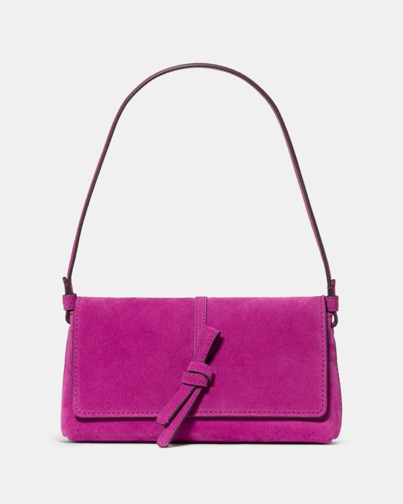 Kate Spade Loop Suede Small Flap Shoulder Bag