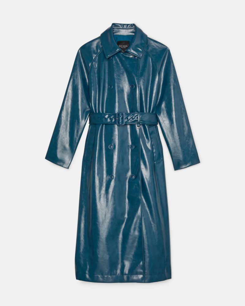 Kate Spade Glazed Trench, Deep Aquamarine - XXS