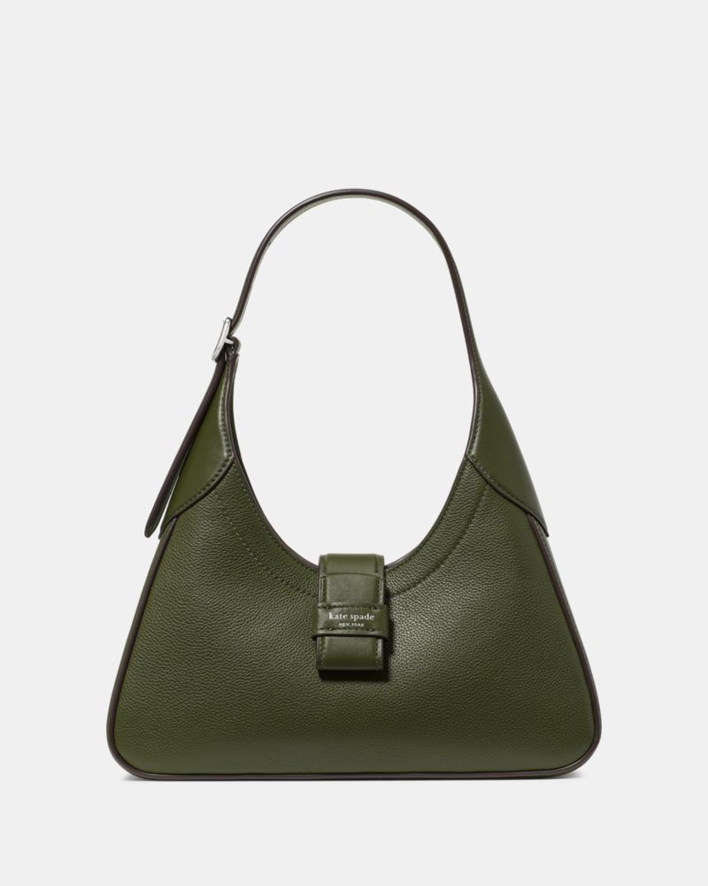 Kate Spade Nouveau Pebbled Leather Shoulder Bag, Green - Handbags & Purses