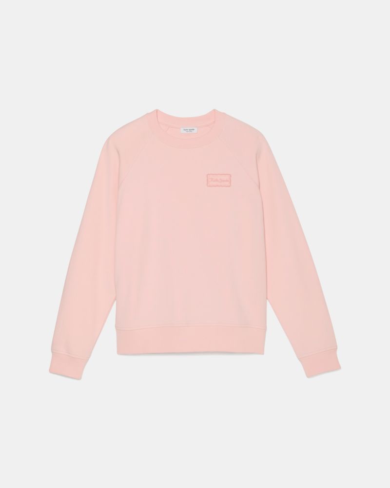 Kate Spade Lace Trim Essential Logo Sweatshirt, Pink - XXS