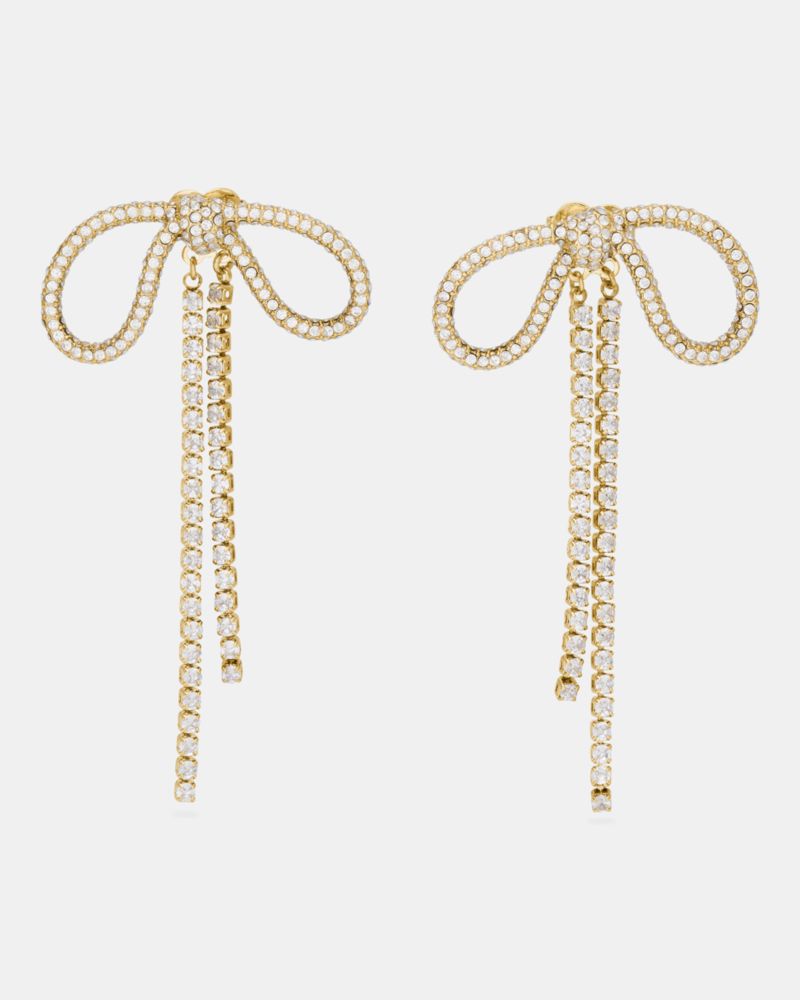 Kate Spade A Bow Moment Pave Bow Earrings