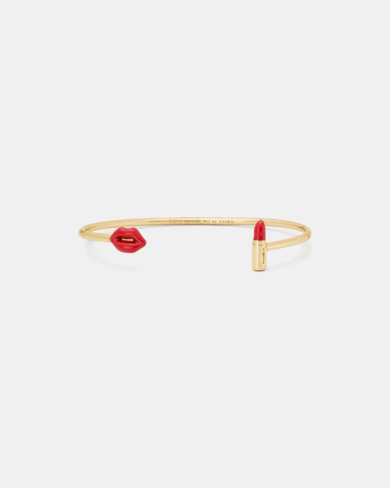 Caviar And Crimson Thin Cuff