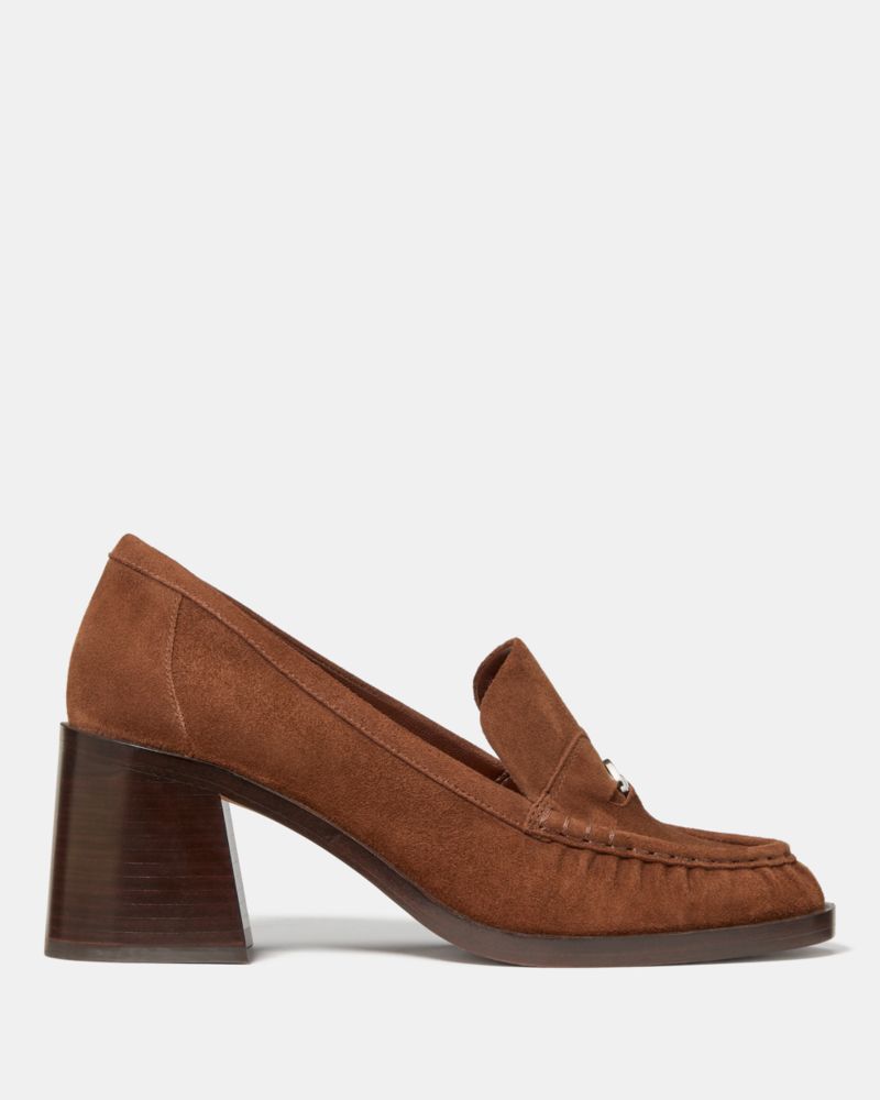 Kate Spade Penni Heeled Loafer, Brown - 9.5