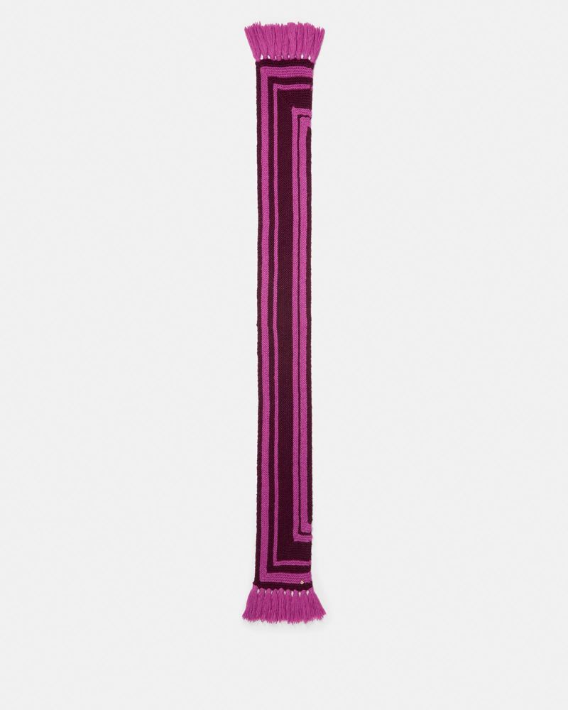 Kate Spade Chunky Garter Stitch Stripe Scarf