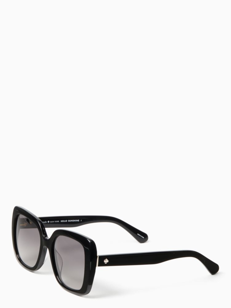 Schwarze Sonnenbrille mit klappbaren Gläsern