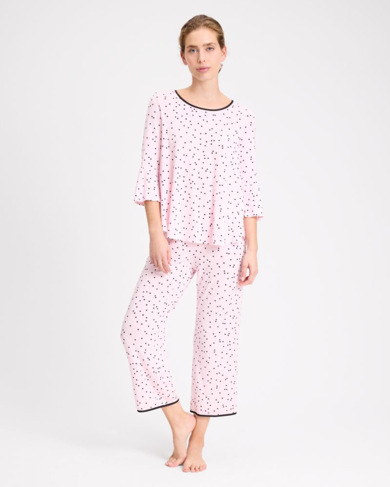 Pink Dot Long Pj Set, Flamingo, Product