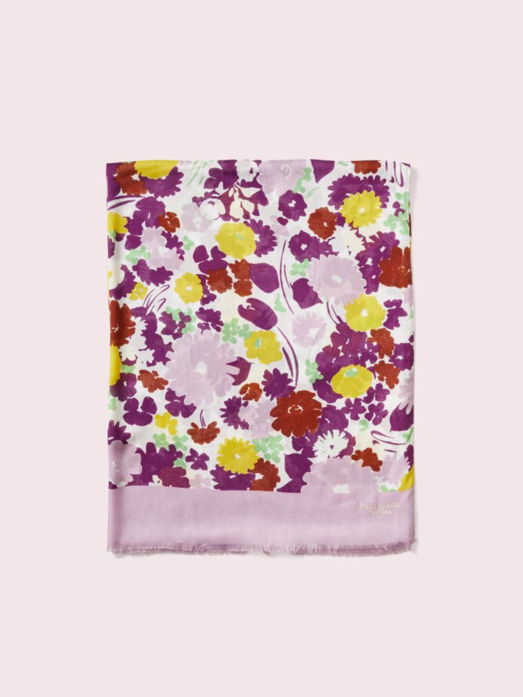 Swing Flora Oblong Scarf, Metallic Rhododendron, Product