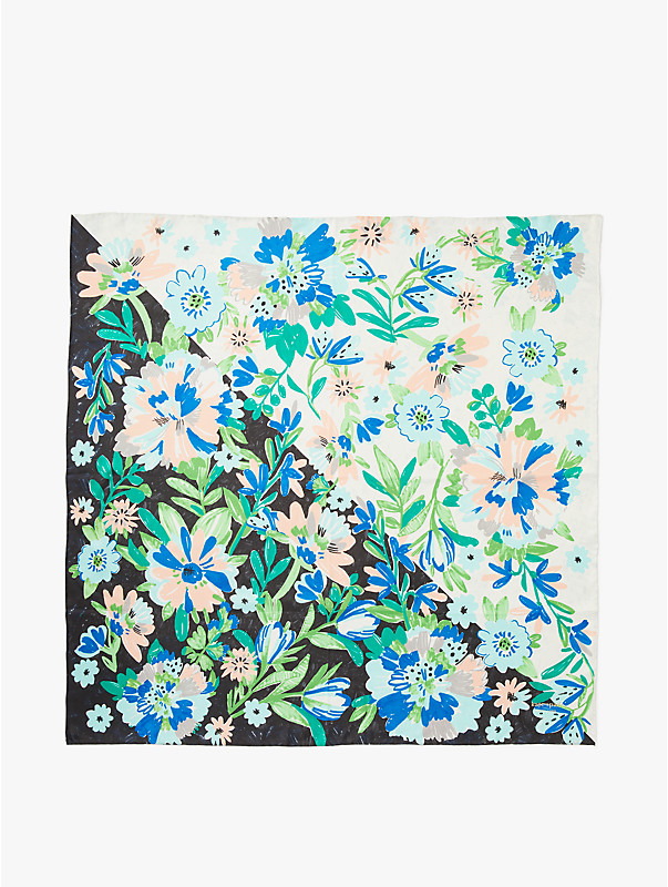 full bloom silk square scarf, , rr_large