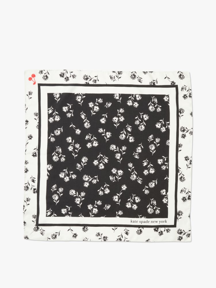 dandelion floral bandana, Black / Glitter, ProductTile