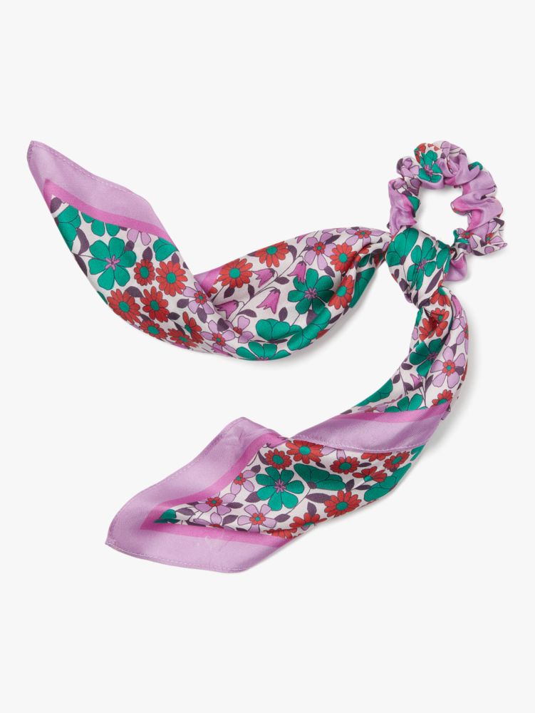 Floral Medley Hair Tie & Bandana Set, Cherry Quartz, Product