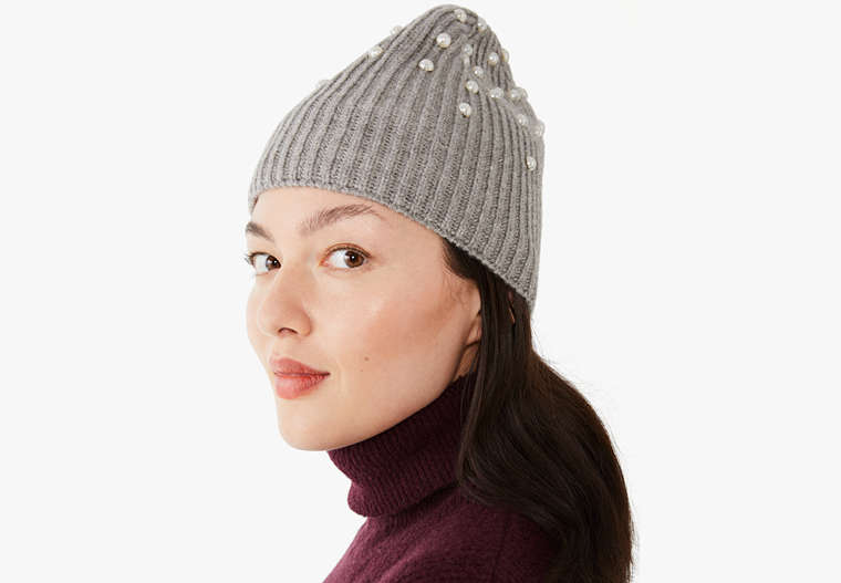 Pearl Beanie, Heather Gray, Product