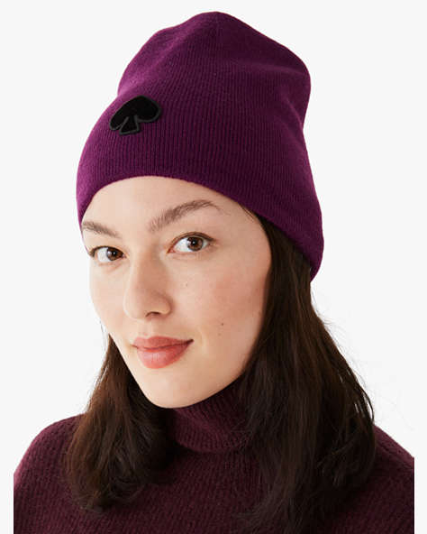 Flocked Spade Beanie, Fig Paste, ProductTile