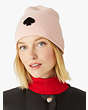 Flocked Spade Beanie, Rose, Product