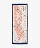 NYC Map Oblong Scarf, Porcini, ProductTile