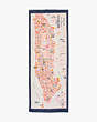 NYC Map Oblong Scarf, Porcini, Product