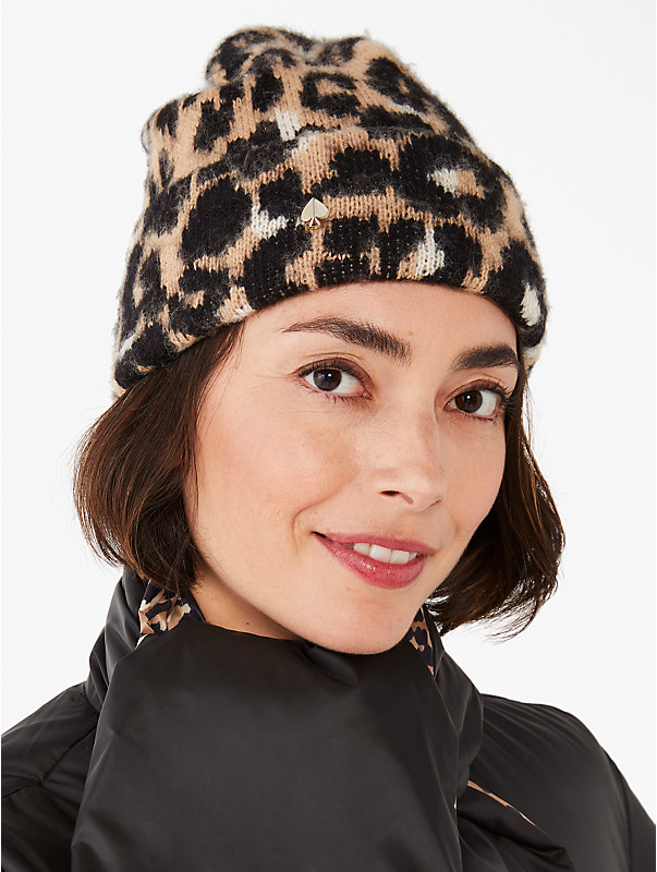 brushed leopard beanie, , rr_large
