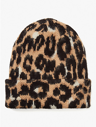 Brushed Leopard Beanie, , rr_productgrid